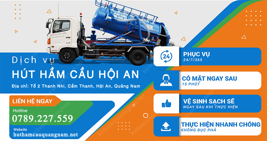 Hút hầm cầu Hội An ✔️ Giá Tốt Nhất ☎️ Gọi ngay: 0789.227.559